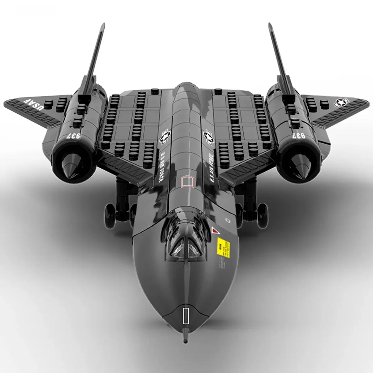 SEMKY Military Series SR-71 Reconnaissance Aircraft Jet Blackbird Air Force Building Block Set 48.3cm (19 inches) | Educational STEM Toy - view 2