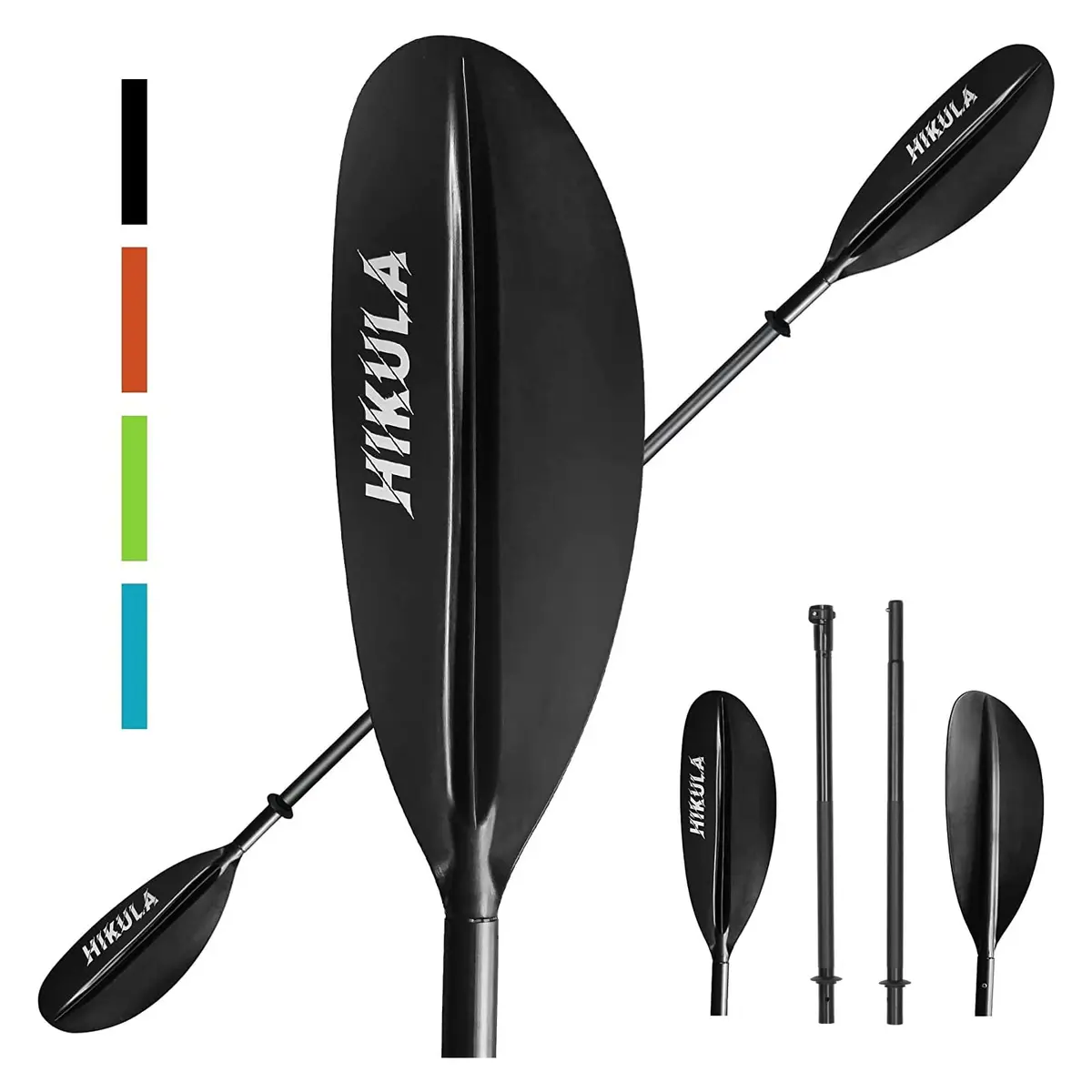 HIKULA Kayak Paddle 4 Pieces Aluminum Shaft and PP Blade 230cm | Lightweight & Adjustable for Water Sports - main product image