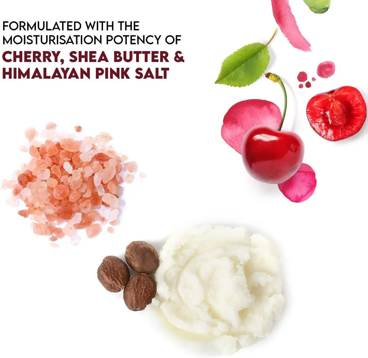 Salt Range Organic Lip Balm, Cherry & Shea Butter | Hydrating & Nourishing for Dry Lips - view 3