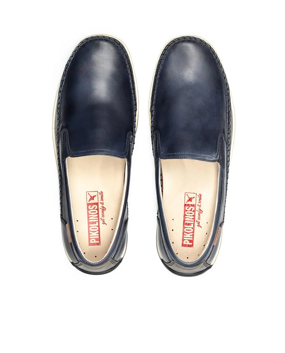 PIKOLINOS Marbella Loafers Men | Leather | Removable Insole | Blue - view 9