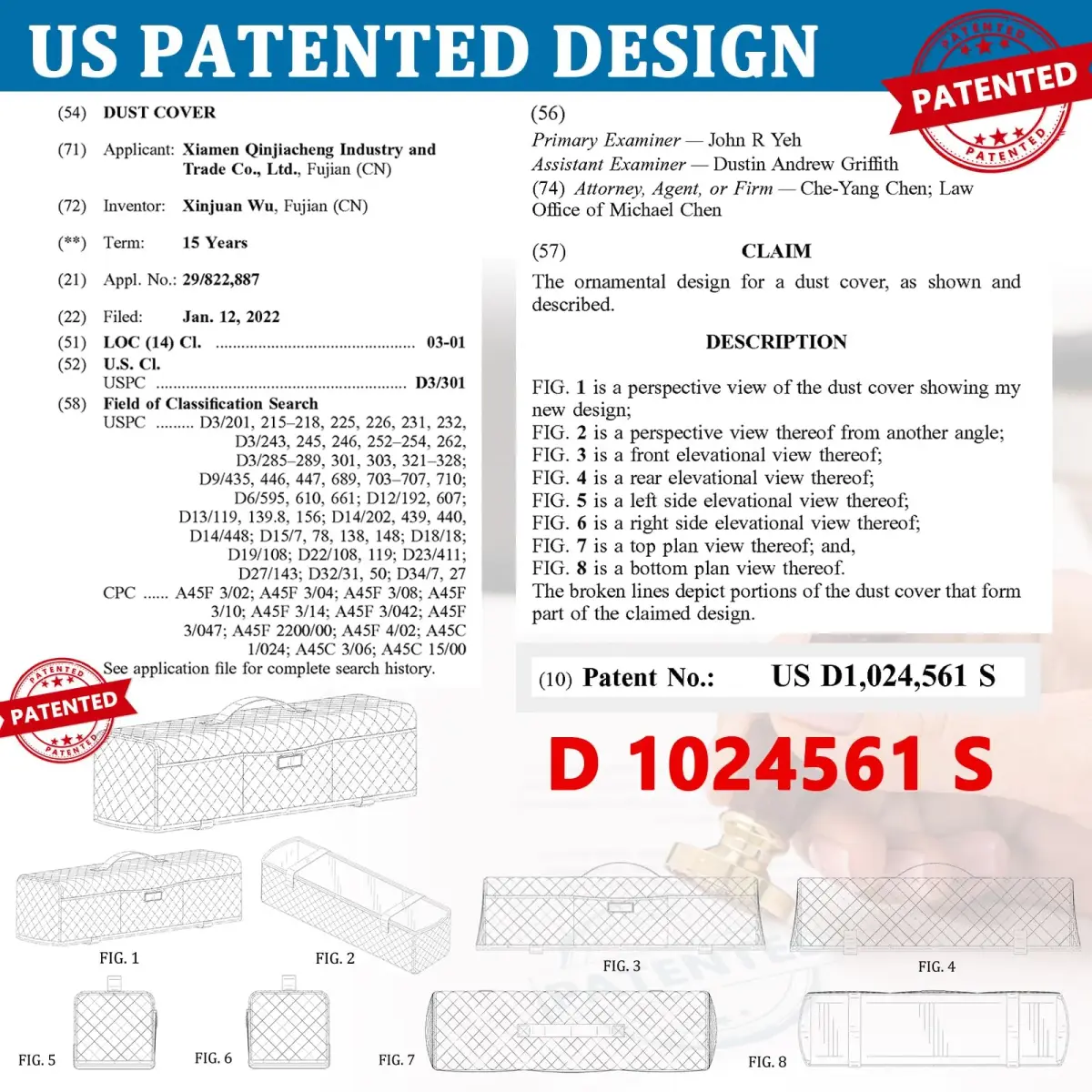 AMOIGEE Padded Dust Cover for Cricut Maker 4/3 & Explore 4/3/Air 2 w/Handle | Protects Machines from Dust & Scratches - view 7