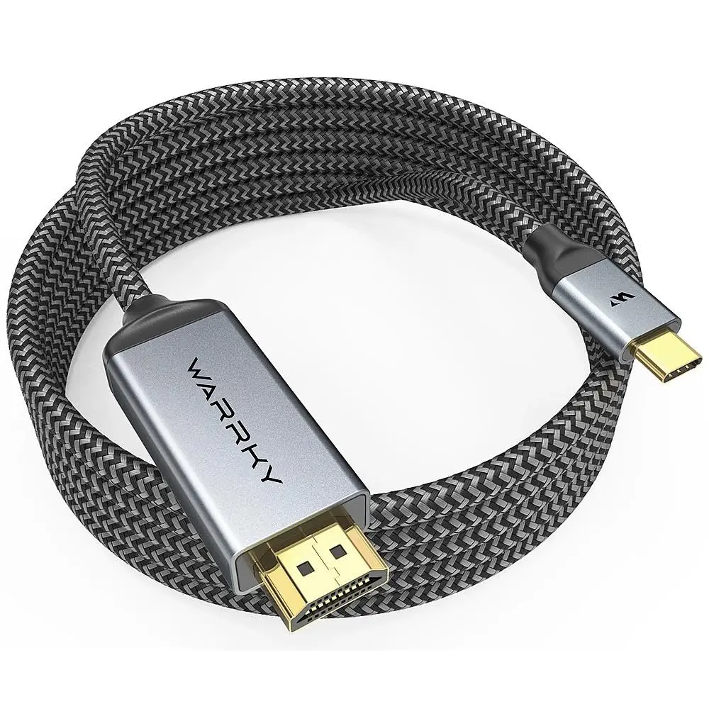 Warrky USB C to HDMI Cable 15FT | 4K@60Hz High-Speed HDR Type C to HDMI Cord - main product image