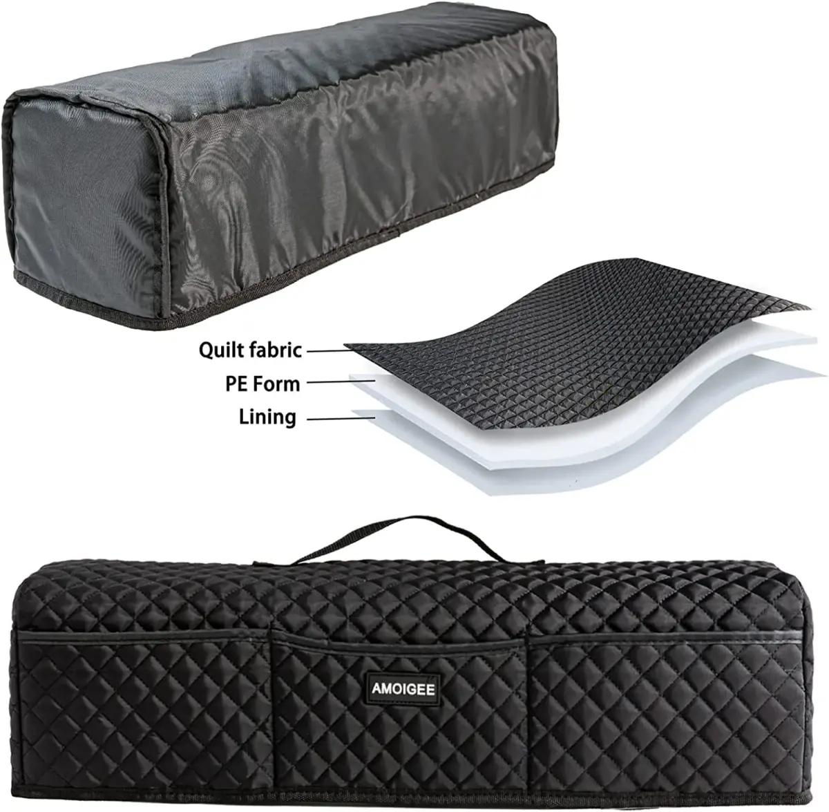 AMOIGEE Padded Dust Cover for Cricut Maker 4/3 & Explore 4/3/Air 2 | 53.3 cm (21") x 16.5 cm (6.5") x 16.5 cm (6.5") - view 5