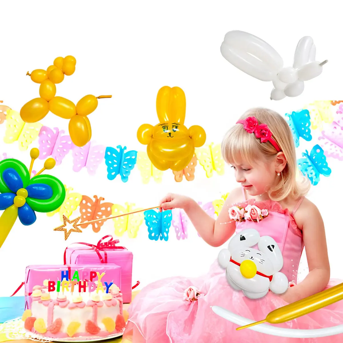ASIUHY Red 260 Long Balloons 100 Pack | Durable Latex Twisting Animal Balloons for Parties - view 9