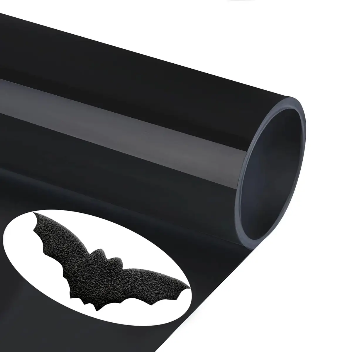 TransWonder Black 3D Puff Heat Transfer Vinyl 30cm x 1.8m (12"x6') | Creates Raised Designs for T-Shirts & Apparel - main product image
