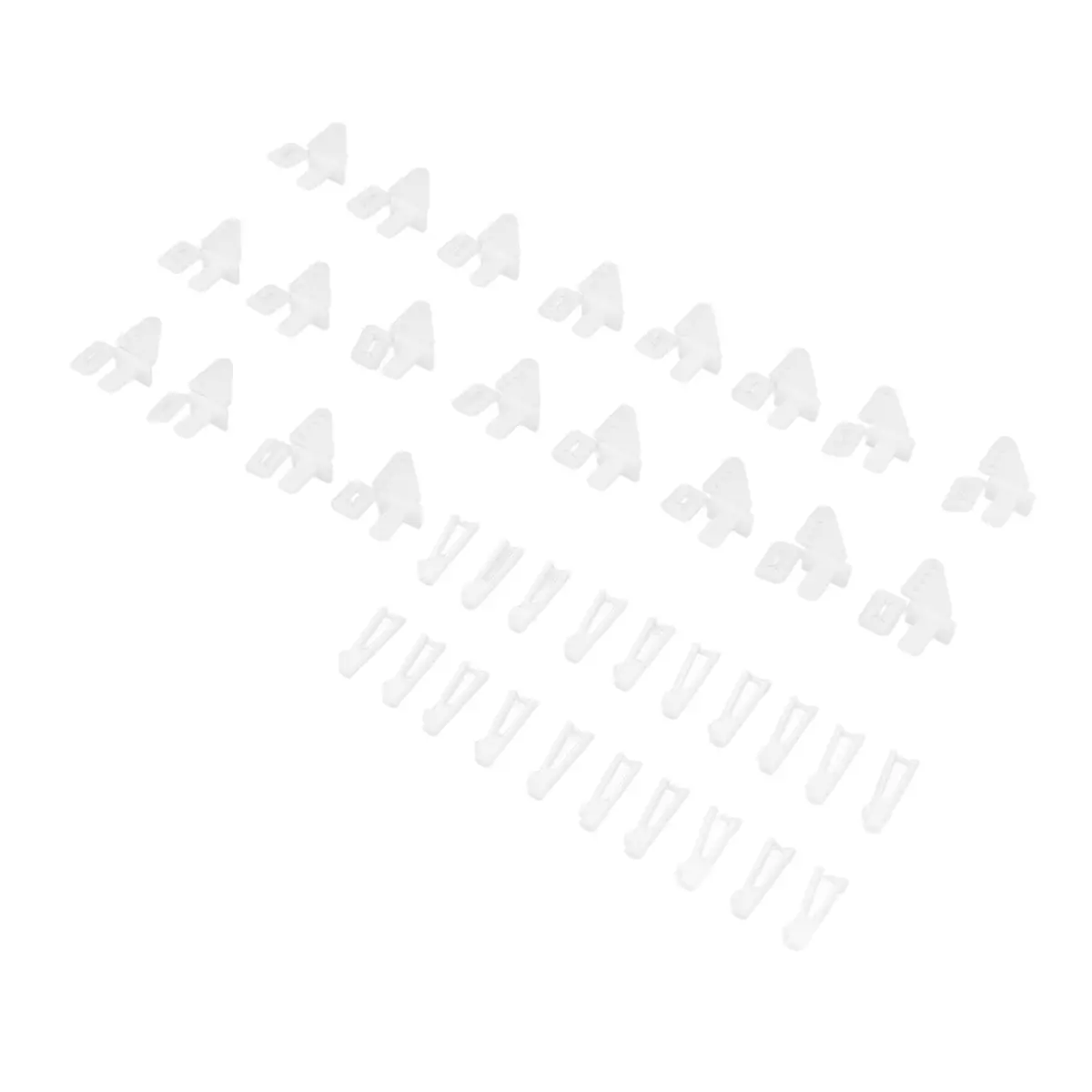 Dilwe Control Horns and Clevis Kit, 20 Sets KT Rudder Angle 4 Hole Control Horns RC Airplane Wing Aircraft Upgrade Spare Part - main product image