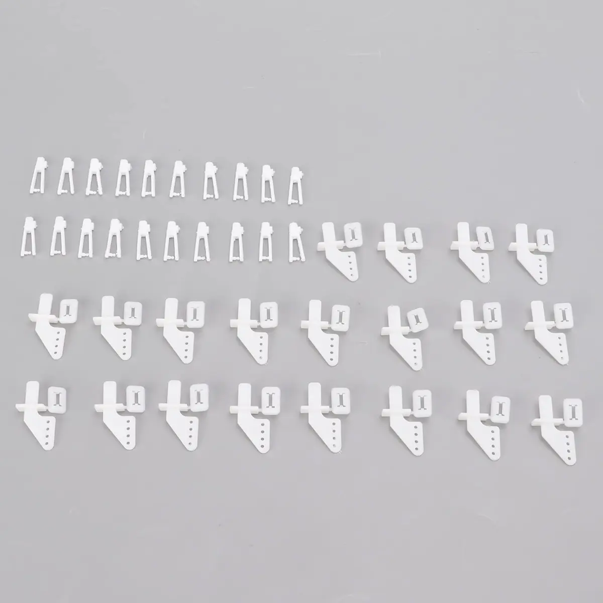 Dilwe Control Horns and Clevis Kit, 20 Sets KT Rudder Angle 4 Hole Control Horns RC Airplane Wing Aircraft Upgrade Spare Part - view 9