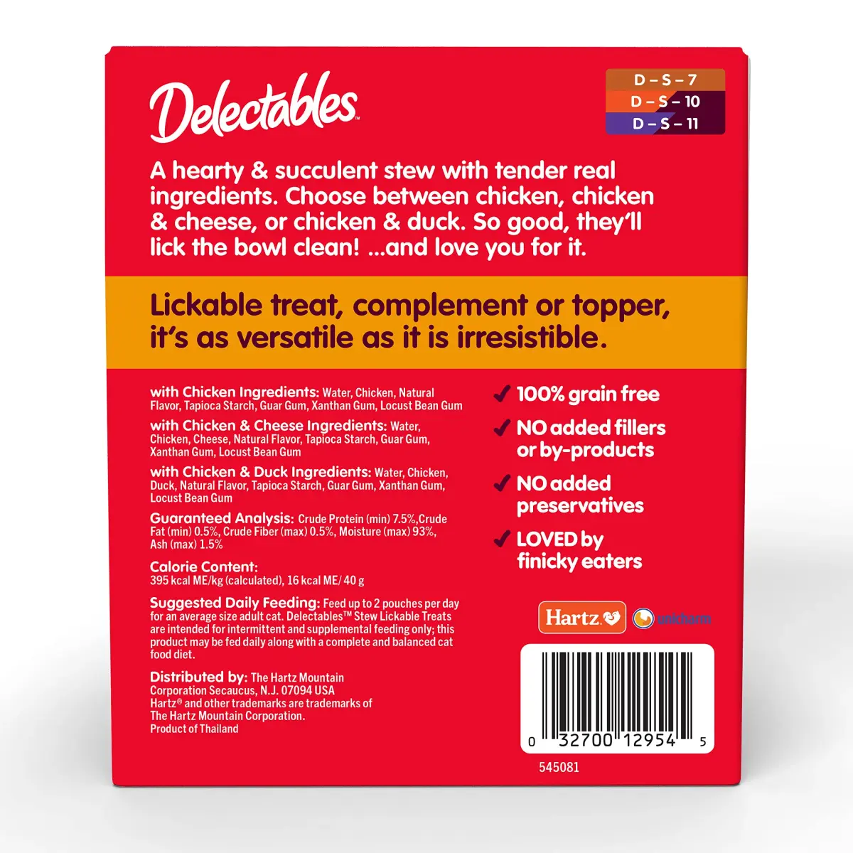 Delectables Non-Seafood Stew Lickable Wet Cat Treats Variety Pack 1.4oz (12 Pouches) | Entangled Meat & Sauce for Complete Licking - view 8