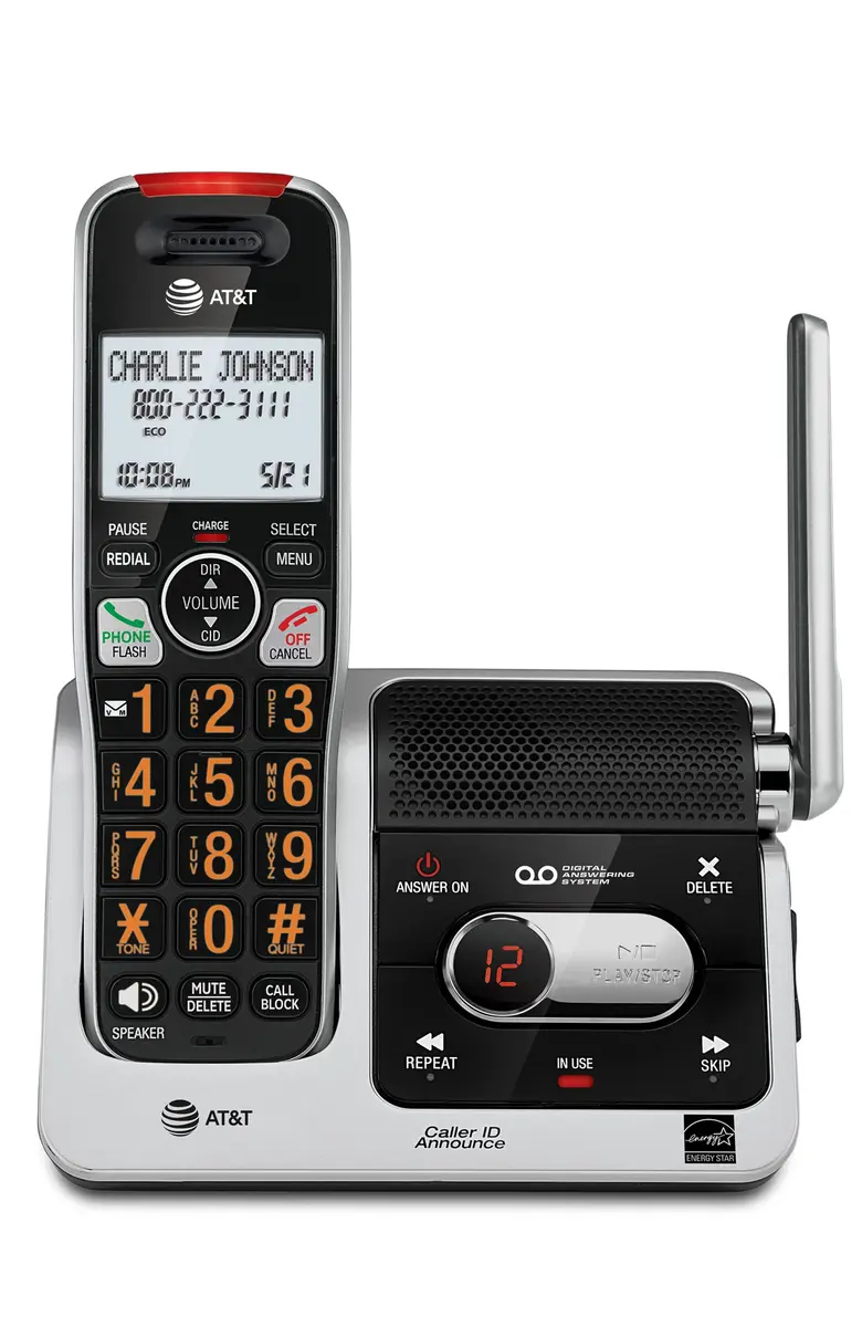 AT&T BL102 DECT 6.0 Cordless Phone with Answering Machine & Call Blocking | 1 Handset - main product image
