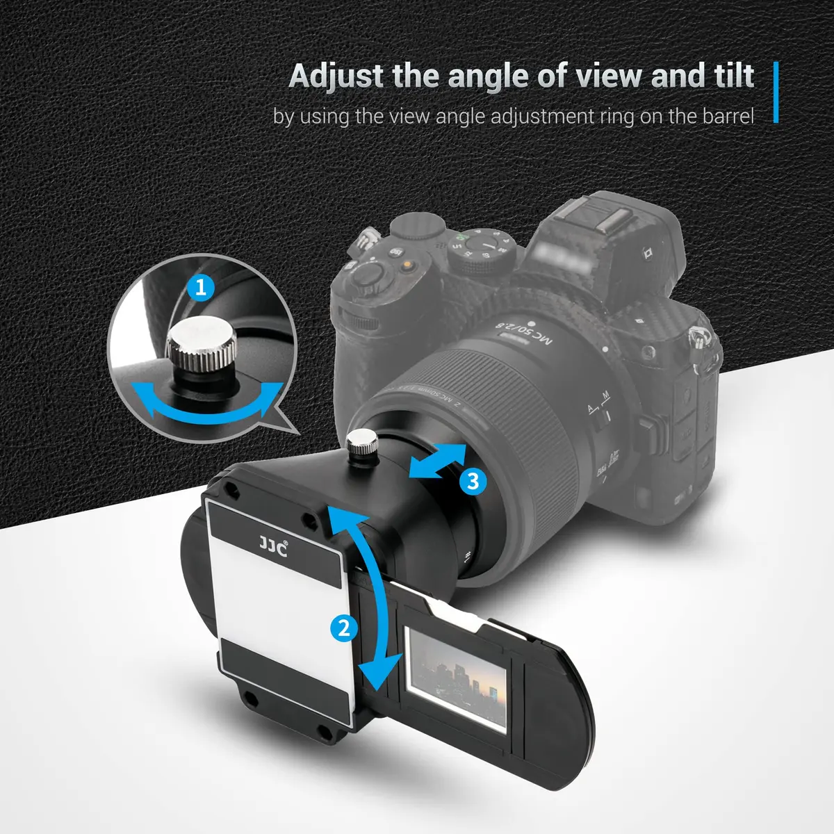 Kiorafoto JJC ES-2 Film Digitizing Adapter Set Kit | Converts 35mm Negatives & Slides to Digital Files - view 5