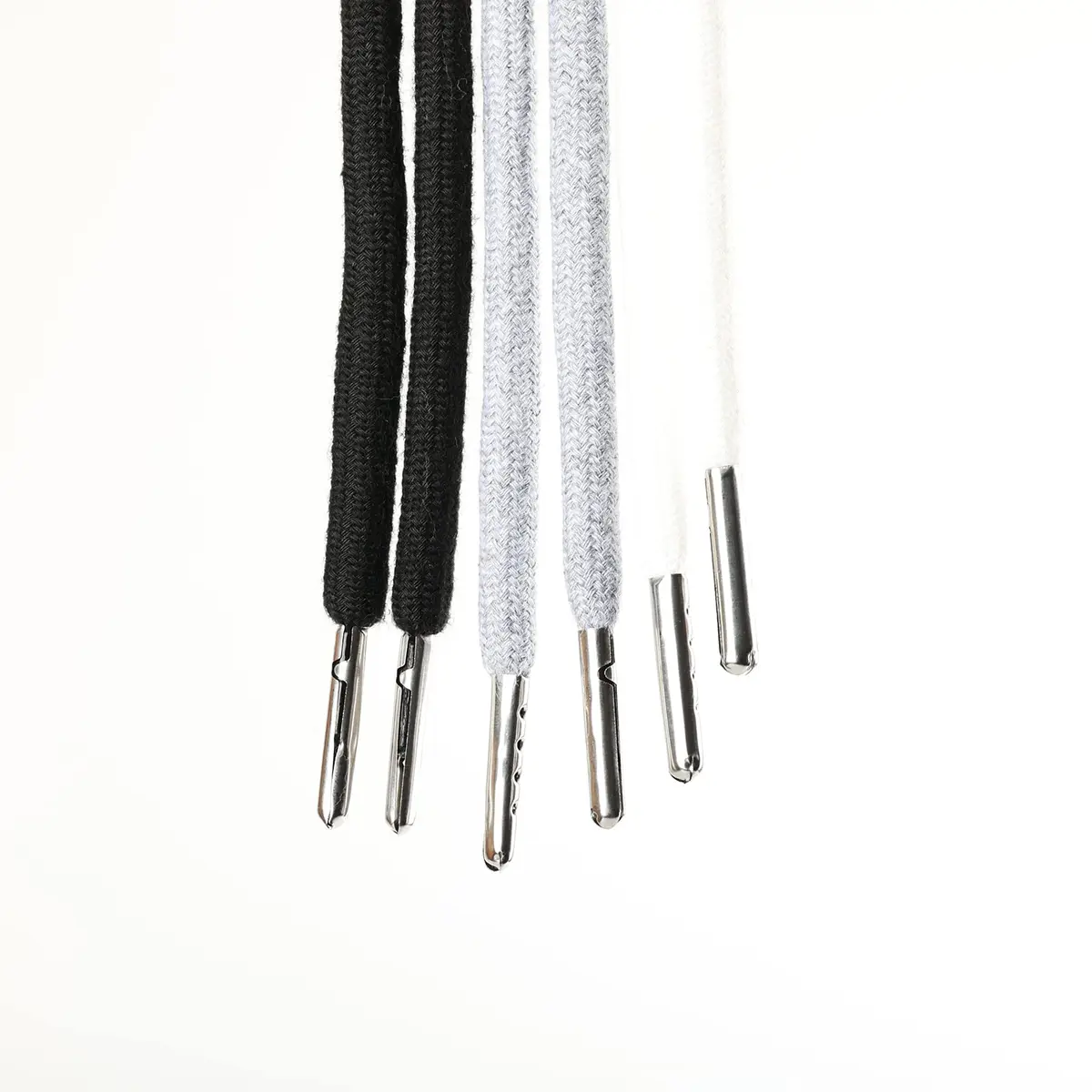 Anjpuy 4 Pieces 53 Inches Drawstring Cords Replacement Drawstrings with Easy Threader for Sweatpants Shorts Pants Hoodies (Grey) | Durable Polyester Cotton - view 4