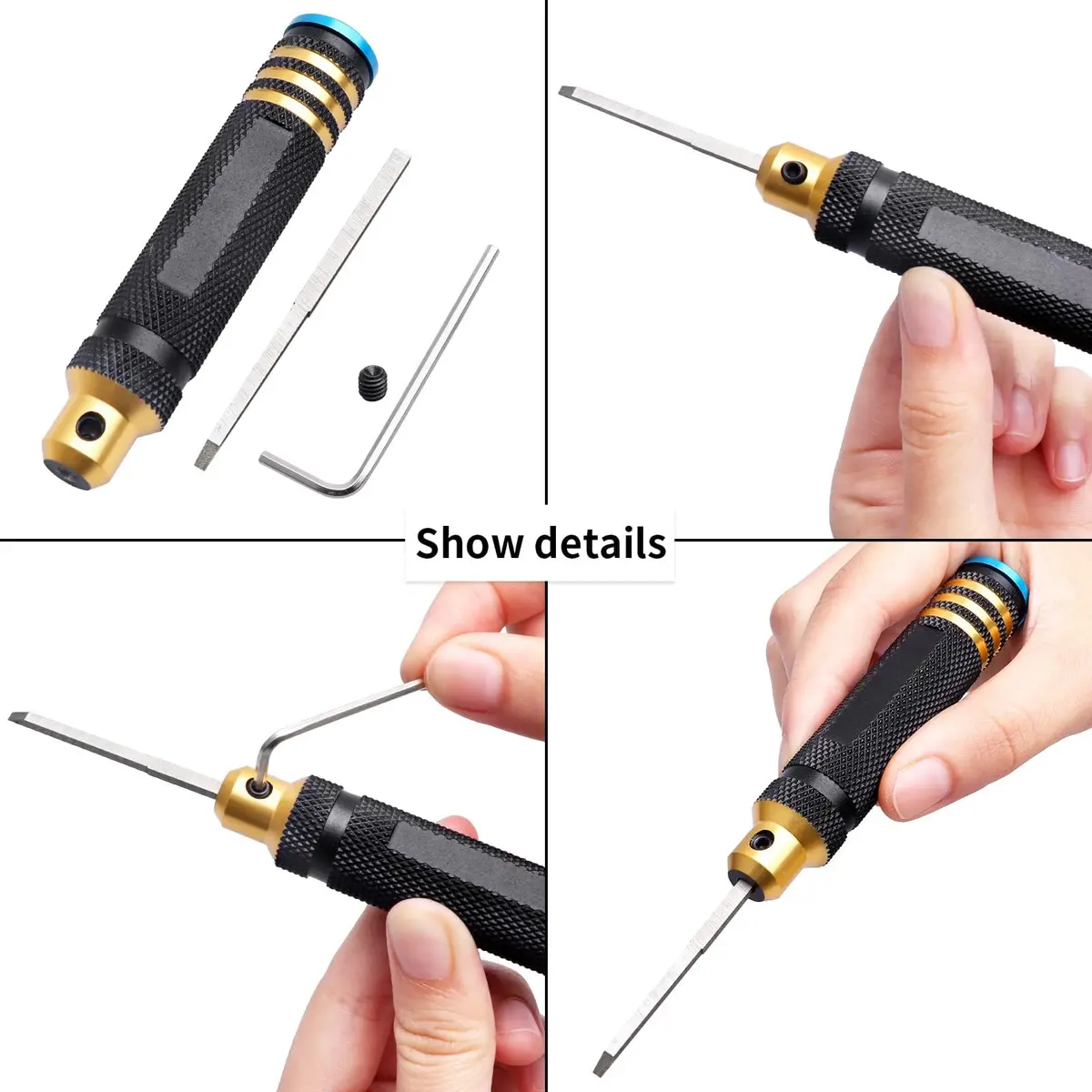 FriHobby 7-in-1 Scribe Tool Panel Line Scriber Blades 0.1-2.0mm | Precise, Ergonomic, for Gundam & Model Kits - view 2