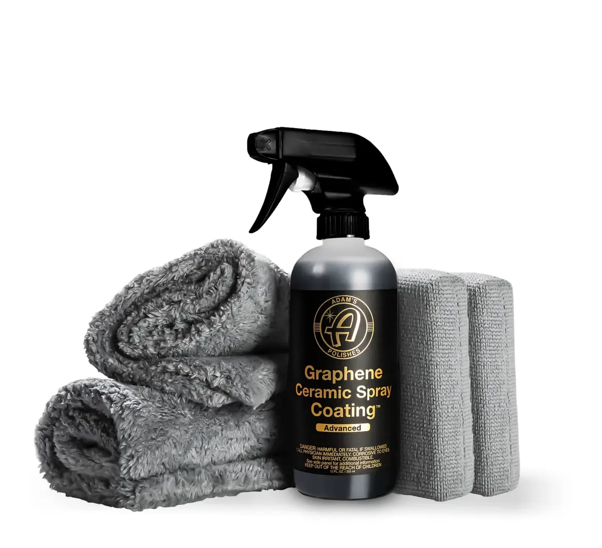 Adam's Advanced Graphene Ceramic Spray Coating Kit 355ml (12 Fl Oz) | 18+ Month Extreme Gloss & Protection - main product image