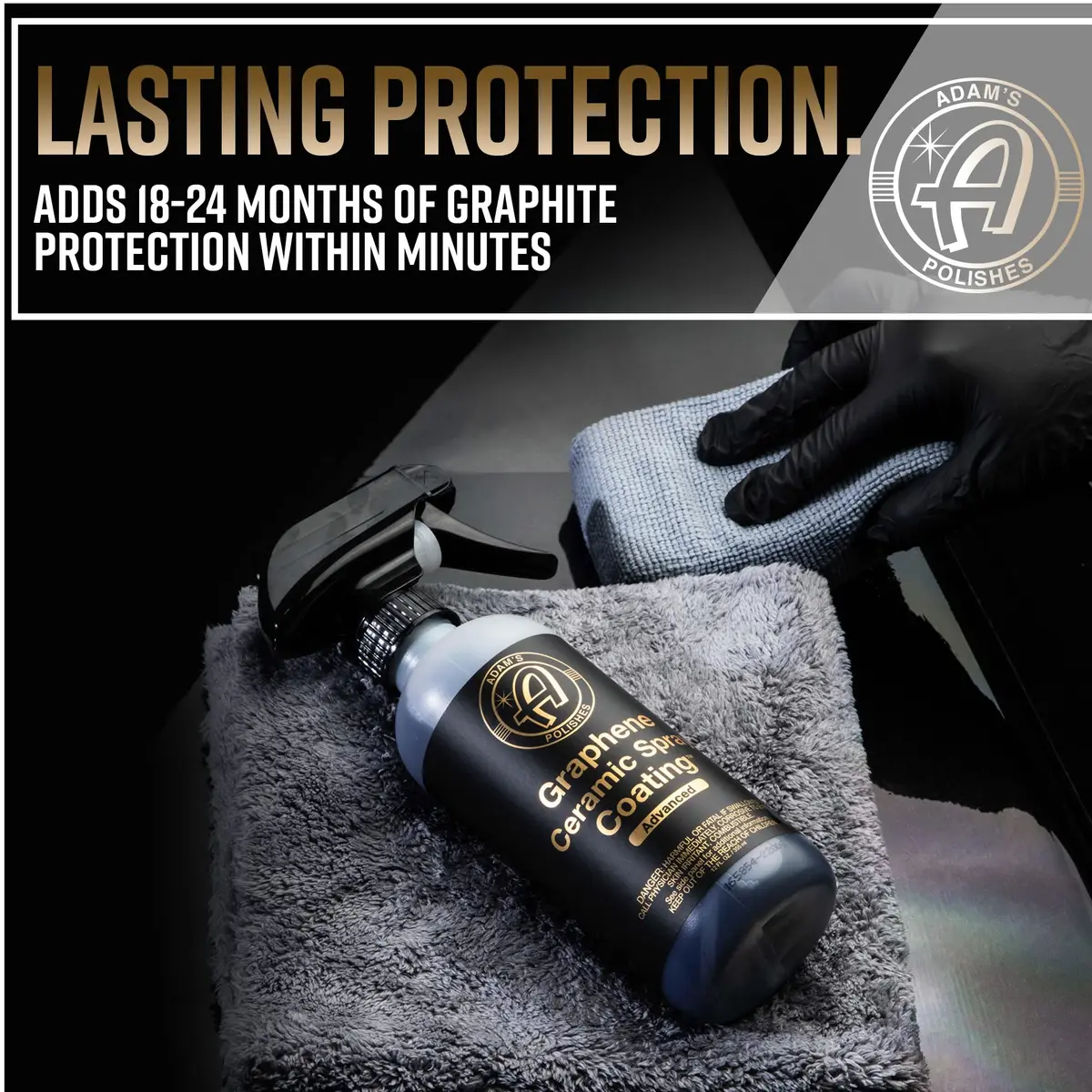 Adam's Advanced Graphene Ceramic Spray Coating Kit 355ml (12 Fl Oz) | 18+ Month Extreme Gloss & Protection - view 5