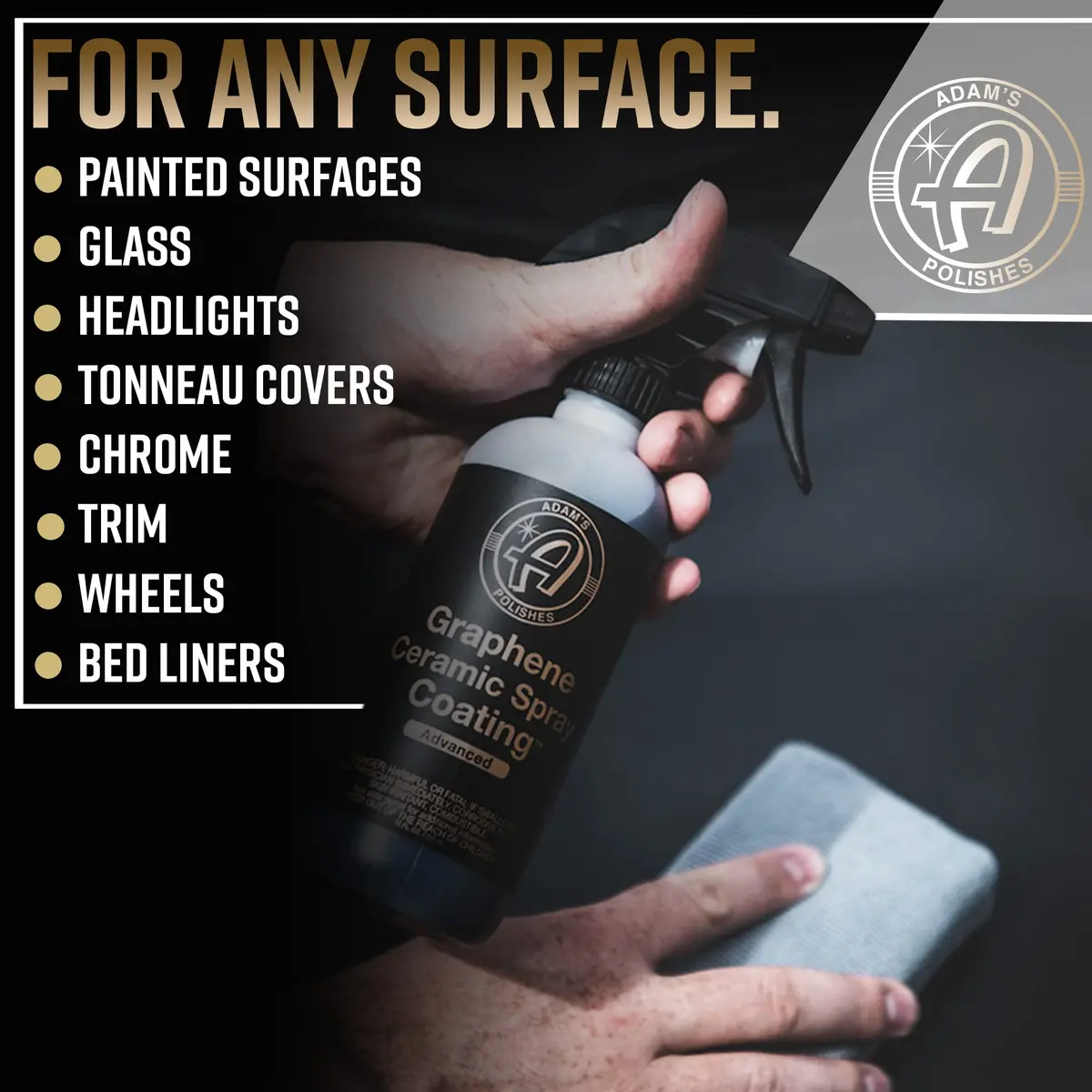 Adam's Advanced Graphene Ceramic Spray Coating Kit 355ml (12 Fl Oz) | 18+ Month Extreme Gloss & Protection - view 6