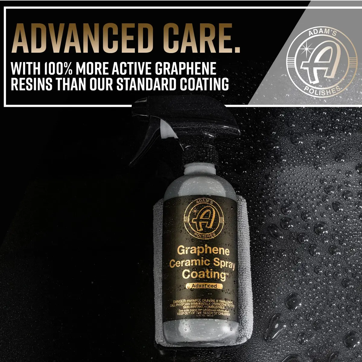 Adam's Advanced Graphene Ceramic Spray Coating Kit 355ml (12 Fl Oz) | 18+ Month Extreme Gloss & Protection - view 2