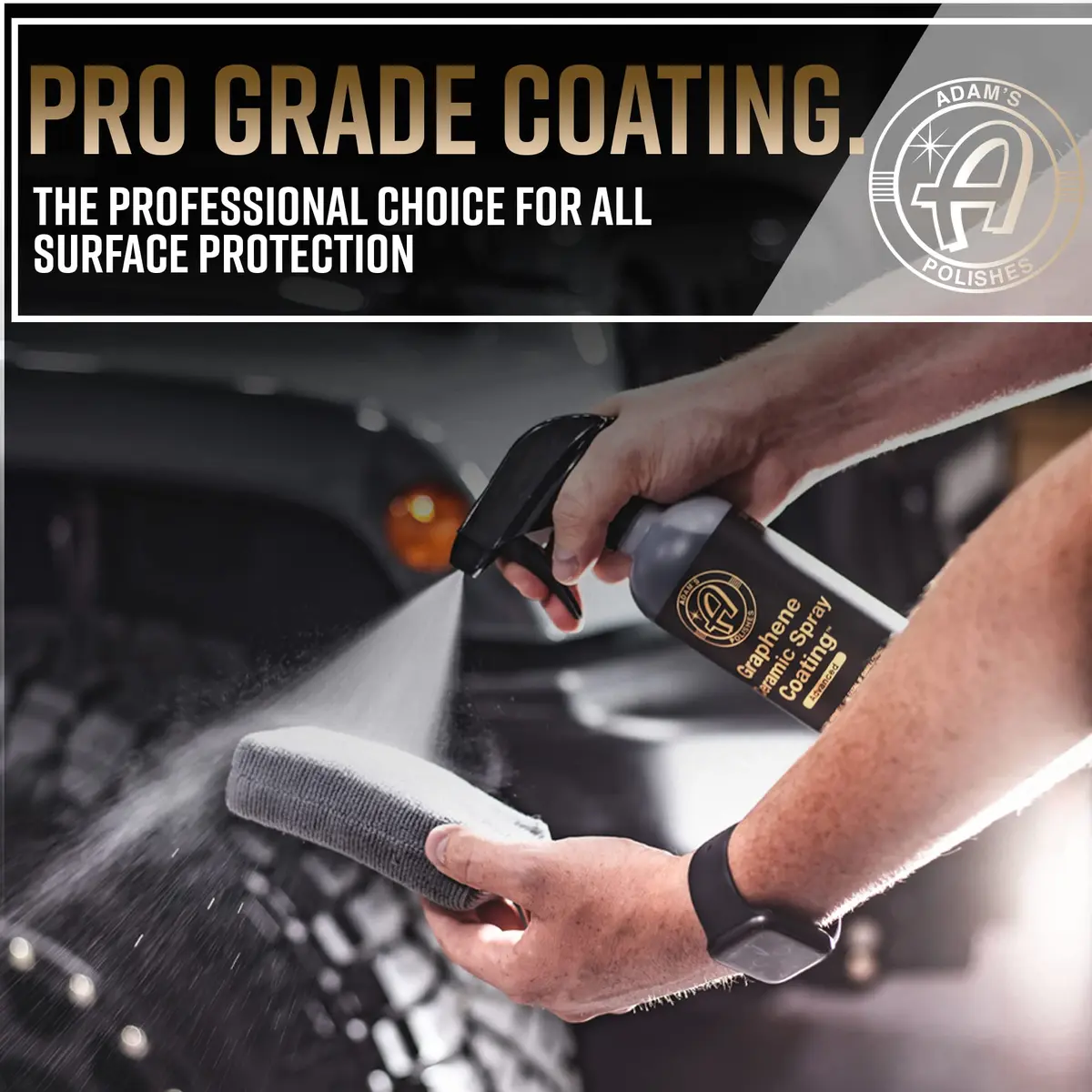 Adam's Advanced Graphene Ceramic Spray Coating Kit 355ml (12 Fl Oz) | 18+ Month Extreme Gloss & Protection - view 3