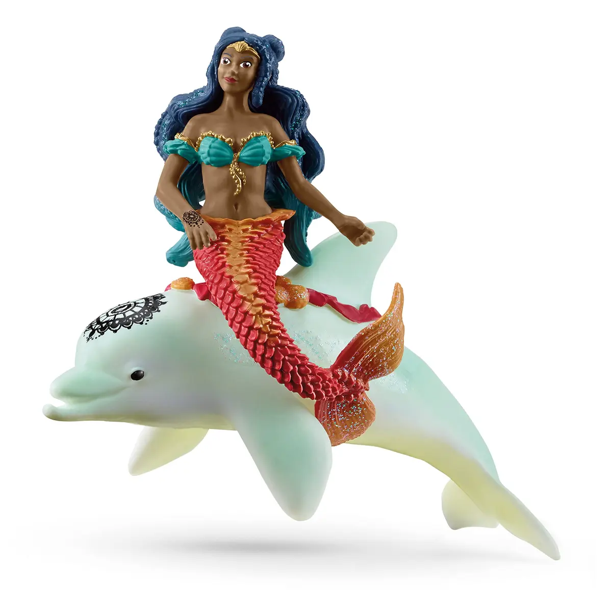 Schleich Bayala - 2PC Isabelle the Mermaid and Dolphin Playset - Fantasy Fairy Toys for Kids Ages 5+ | Magical Sea Creatures - main product image