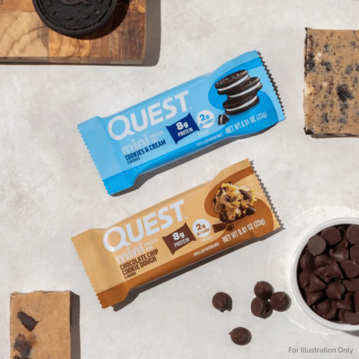 Quest Cookies & Cream Protein Bars 14 Count | 8g Protein, 1g Sugar, Gluten Free - view 6