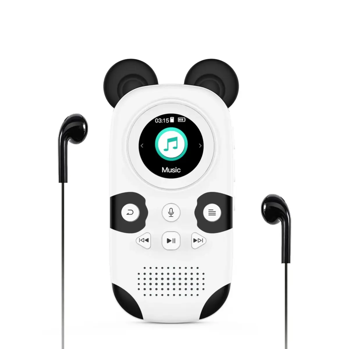 RUIZU Cute Panda MP3 Player for Kids 64GB | Bluetooth 5.3, Built-in Speaker, Expandable to 128GB - main product image