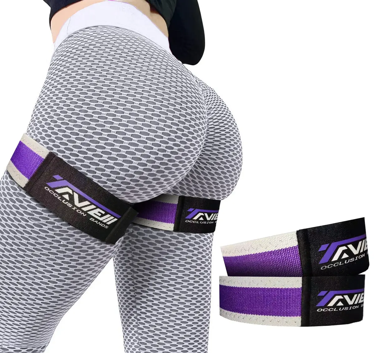 TAVIEW Occlusion Bands for Women Glutes & Hip Building | Blood Flow Restriction Bands for Muscle Growth - main product image