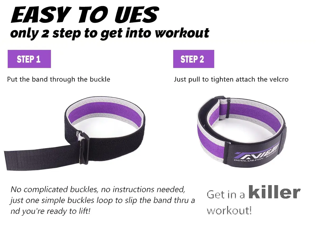 TAVIEW Occlusion Bands for Women Glutes & Hip Building | Blood Flow Restriction Bands for Muscle Growth - view 6