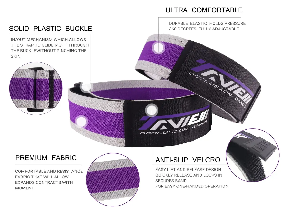 TAVIEW Occlusion Bands for Women Glutes & Hip Building | Blood Flow Restriction Bands for Muscle Growth - view 2