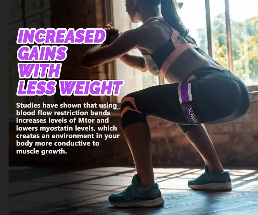 TAVIEW Occlusion Bands for Women Glutes & Hip Building | Blood Flow Restriction Bands for Muscle Growth - view 4