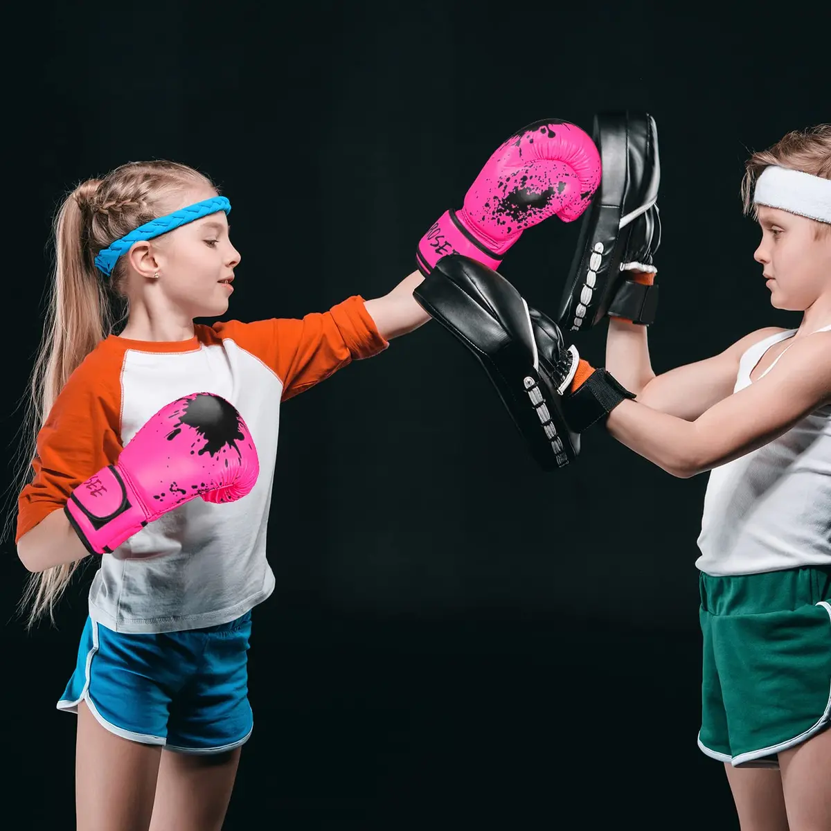 Grosee Pink 8 oz Boxing Glove | Youth Training Sparring Gear for Ages 6-15 - view 6