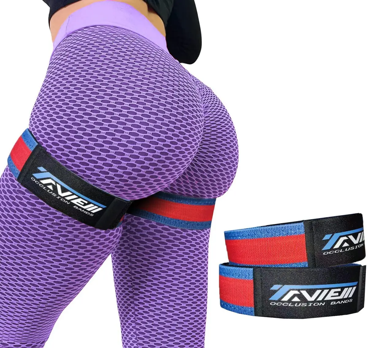 TAVIEW Occlusion Bands for Women Glutes & Hip Building | Blood Flow Restriction Bands for Muscle Growth - main product image