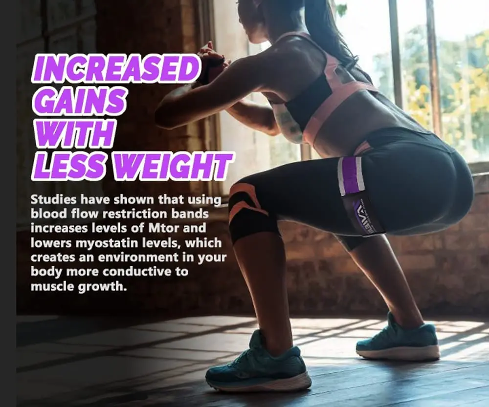 TAVIEW Occlusion Bands for Women Glutes & Hip Building | Blood Flow Restriction Bands for Muscle Growth - view 5
