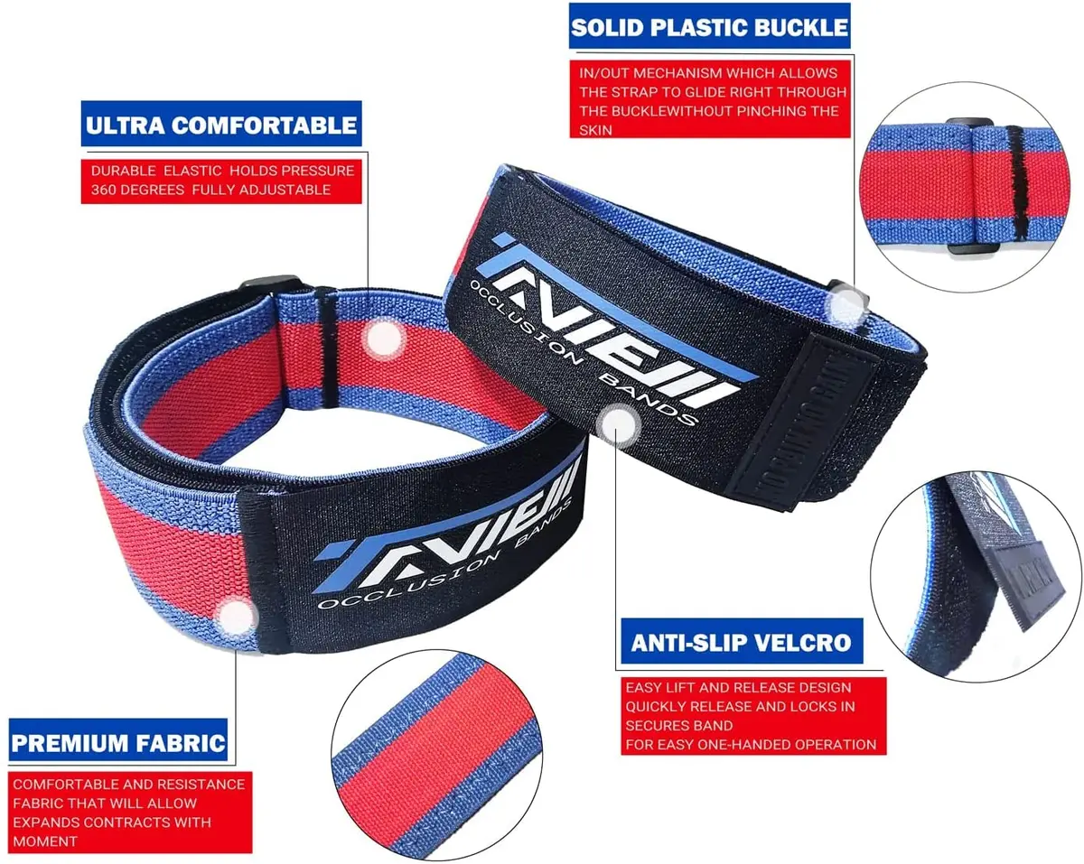 TAVIEW Occlusion Bands for Women Glutes & Hip Building | Blood Flow Restriction Bands for Muscle Growth - view 3