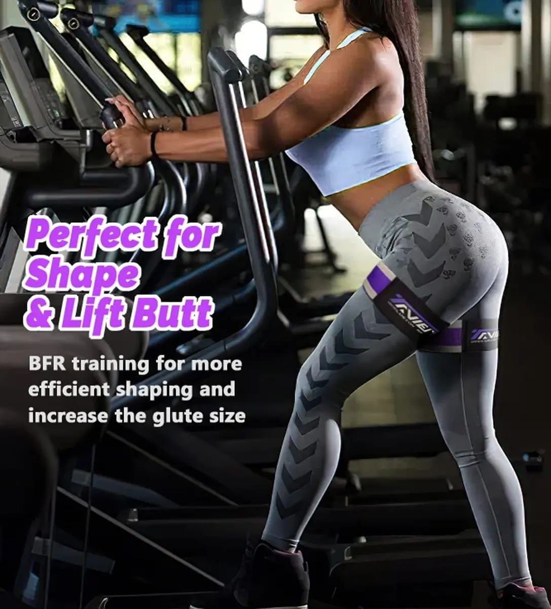 TAVIEW Occlusion Bands for Women Glutes & Hip Building | Blood Flow Restriction Bands for Muscle Growth - view 4