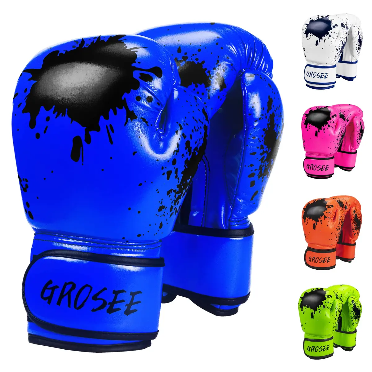 Grosee Kids Boxing Glove 8 oz | Durable PU Leather & Cotton, Youth Sparring Gloves for Punching Bag & Kickboxing - main product image
