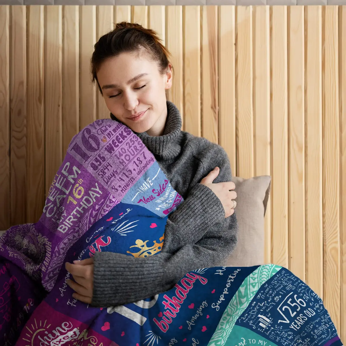 Wisegem Sweet 16 Blanket 60" x 50" | Perfect Gift for 16th Birthday Girl - view 2
