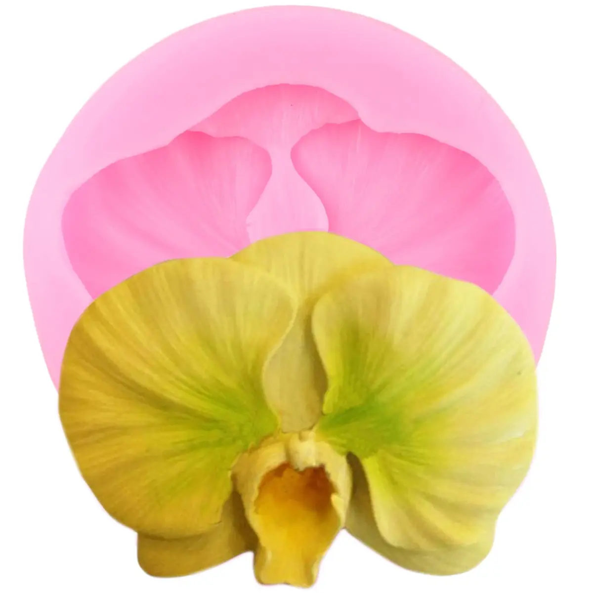 ZiXiang Flower Silicone Molds Set of 4 | Food Grade Plumeria Orchid Fondant Molds for Cake Decorating - view 7
