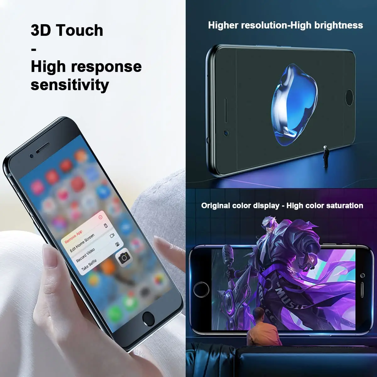 EFAITHFIX White iPhone 8 Plus Screen Replacement 13.97 cm (5.5 Inch) | High Resolution Display - view 5