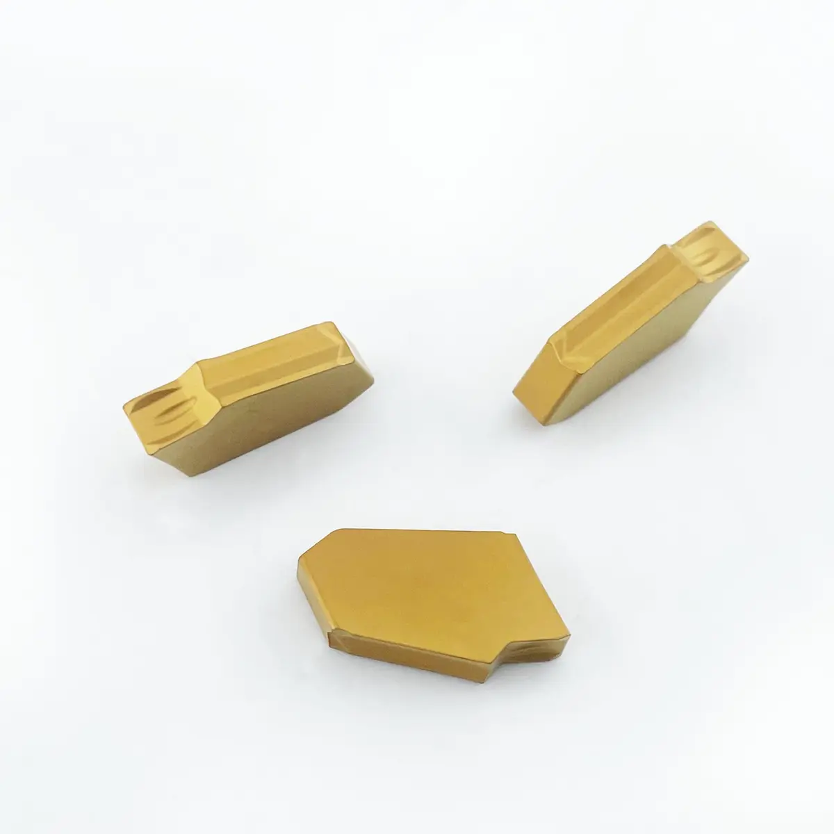 CDBP GTN-3 (SP300) Carbide Inserts 3.0mm | CNC Steel Grooving Parting Tool Yellow Coating - view 3