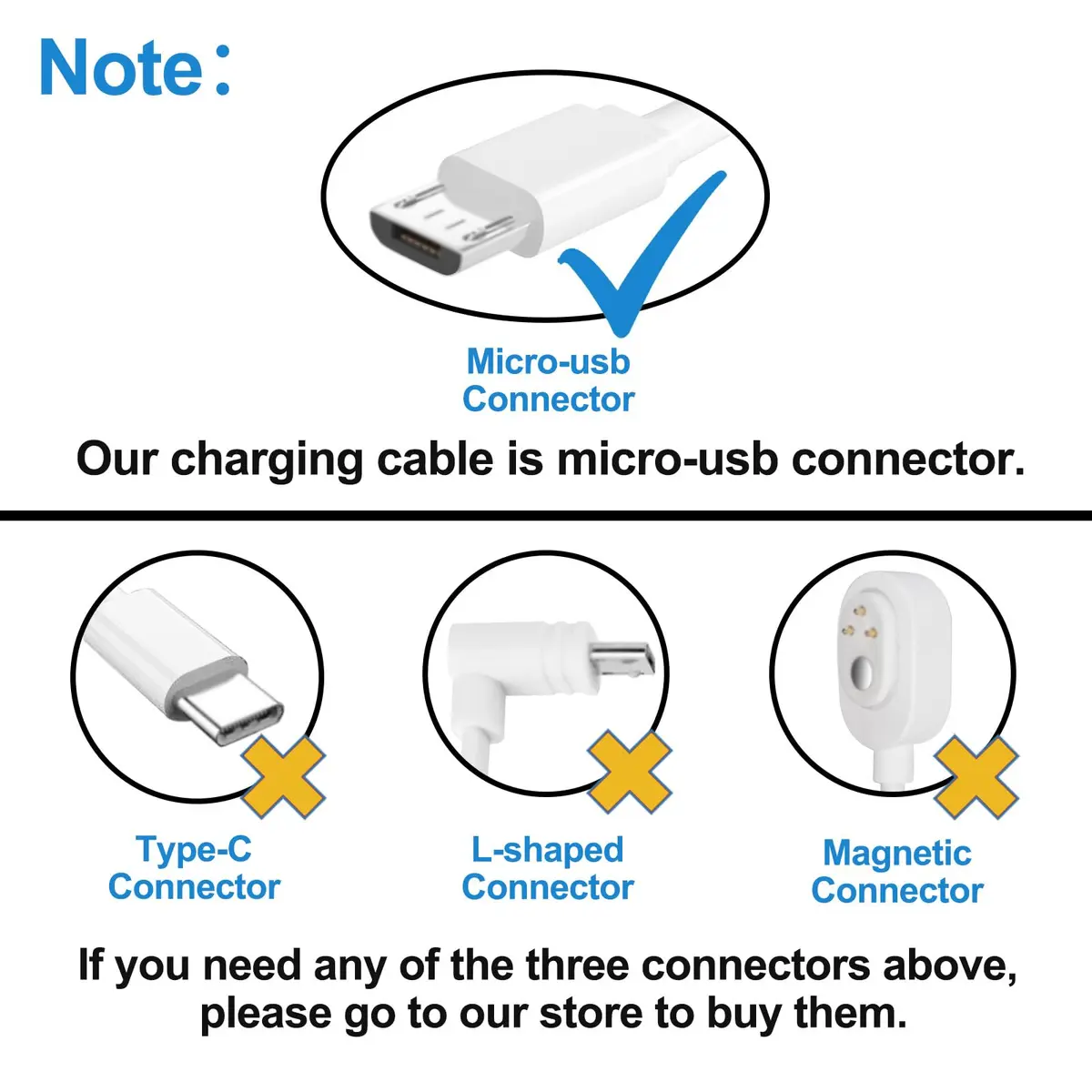 JJMASEE 26ft (7.9m) White Micro USB Extension Cable with Adapter, 2-Pack | Weatherproof Power Cord for Wyze/Blink Cams - view 3