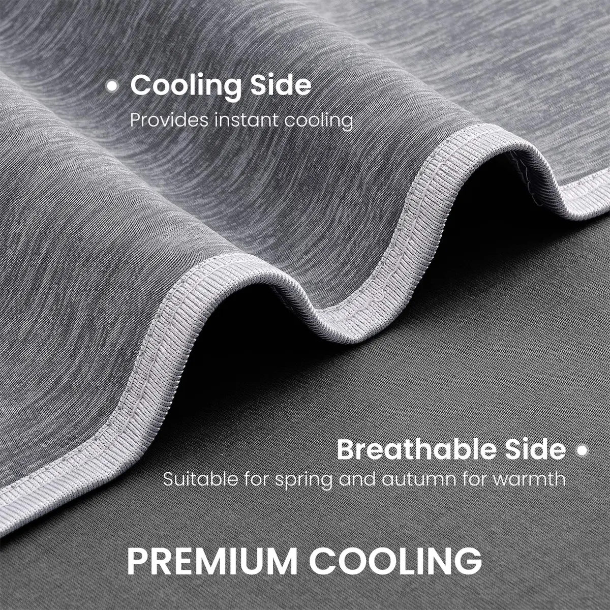 Topcee Cooling Blanket King Size 228.6x274.3 cm (90"x108") | Breathable Fabric for Hot Sleepers - view 5