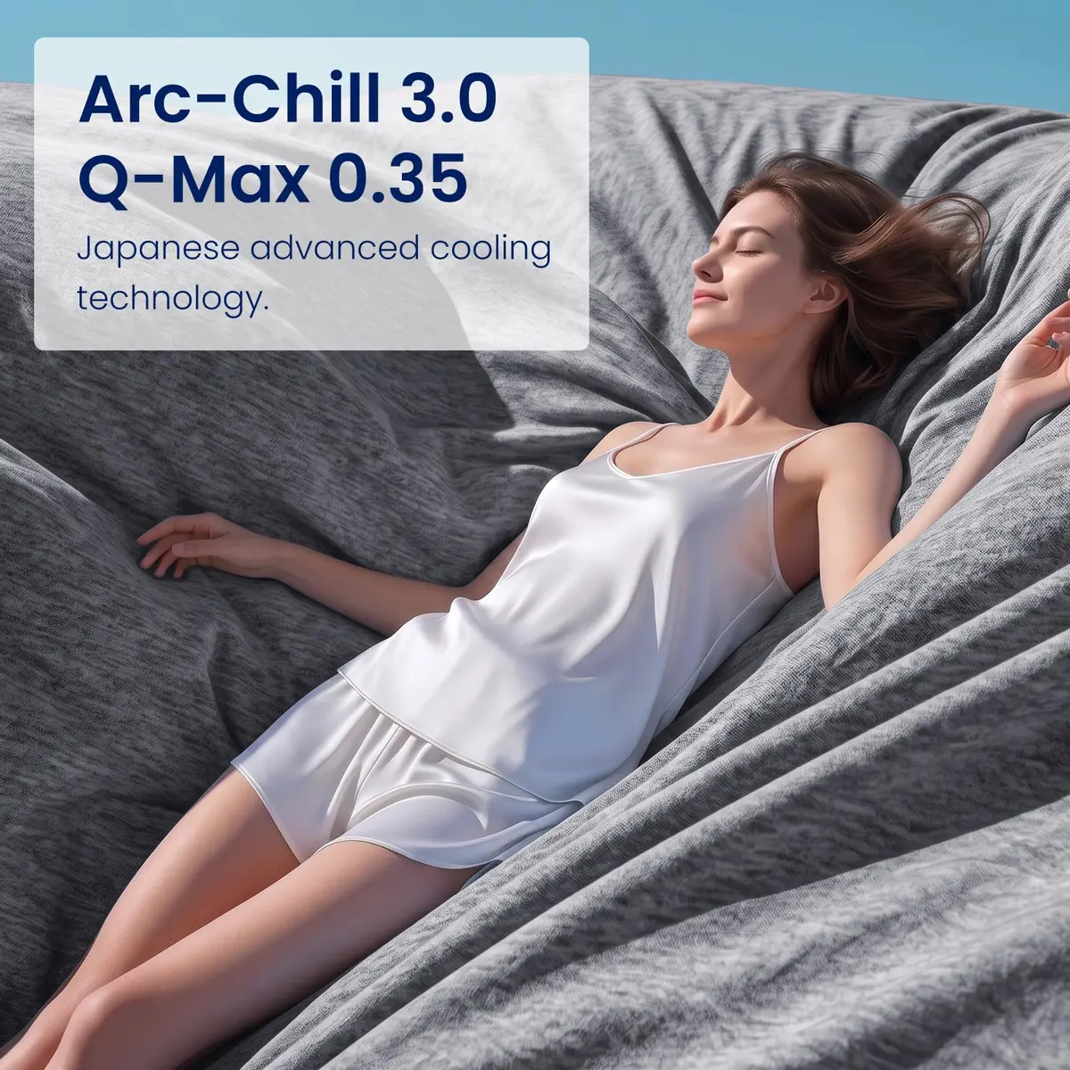 Topcee Cooling Blanket King Size 228.6x274.3 cm (90"x108") | Breathable Fabric for Hot Sleepers - view 7