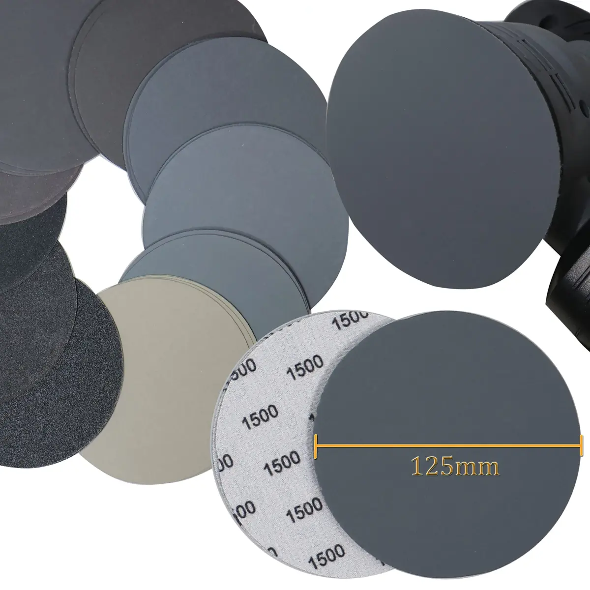 Aewio 5 inch No Hole Sanding Discs 125mm (5 inch) | 40PCS Grit #120-#3000 Wet Dry Sandpaper for Random Orbital Sanders - view 3