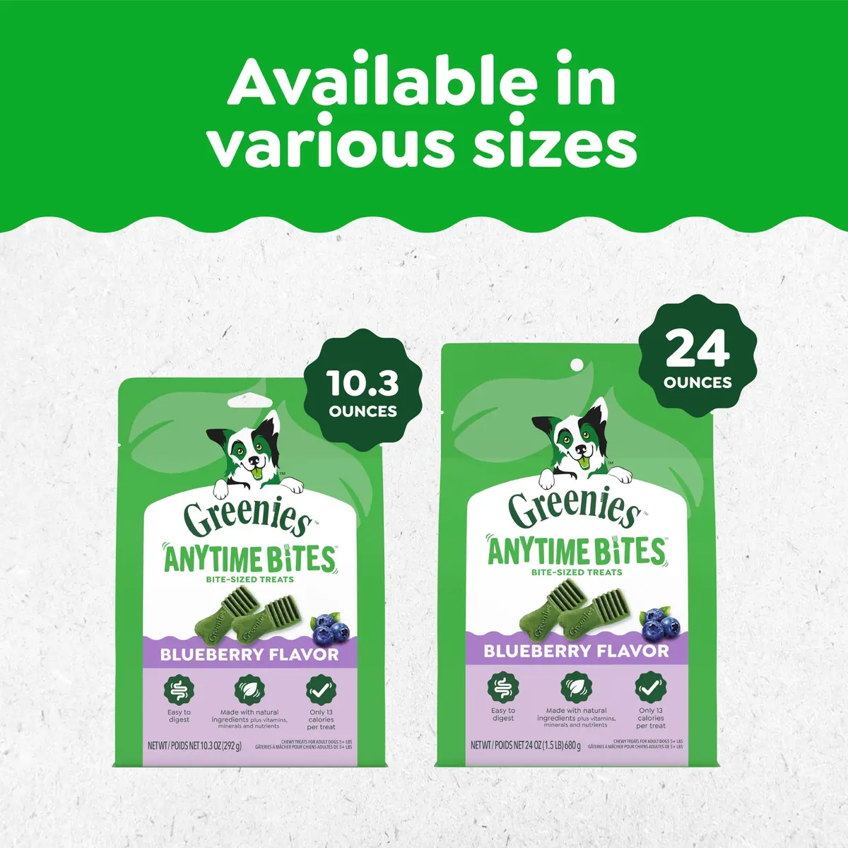 Greenies Dog Treats, Blueberry Flavor, 1.5 Pound | Chewy, Natural, 13 Calories - view 6