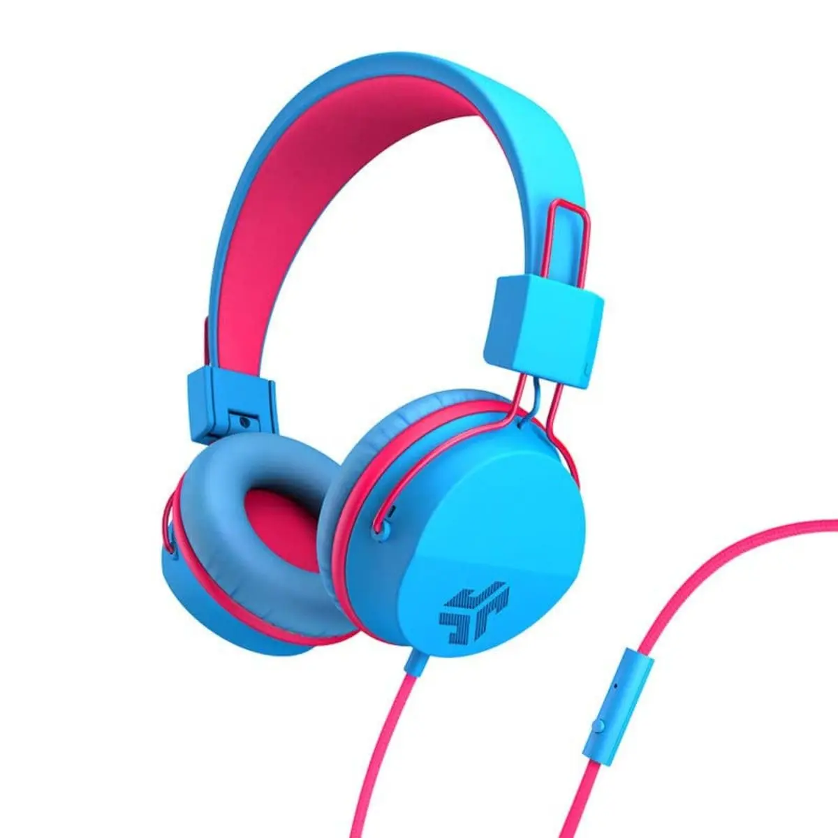 JLab JBuddies Studio Wired Kid Headphones, Cotton Candy, 13 Hours Playtime | Safe Listening for Ages 6+ - main product image
