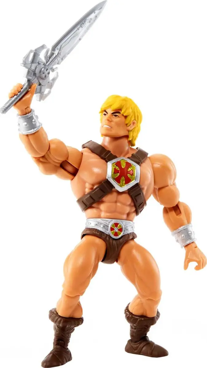 Masters of the Universe Origins He-Man Action Figure 14cm (5.5 Inch) | 16 Moveable Joints for Dynamic Posing - view 5