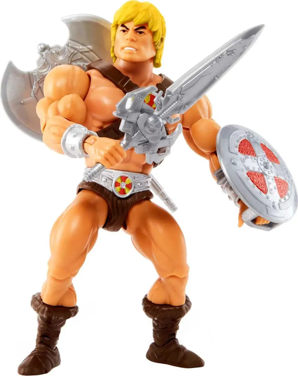 Masters of the Universe Origins He-Man Action Figure 14cm (5.5 Inch) | 16 Moveable Joints for Dynamic Posing - view 6