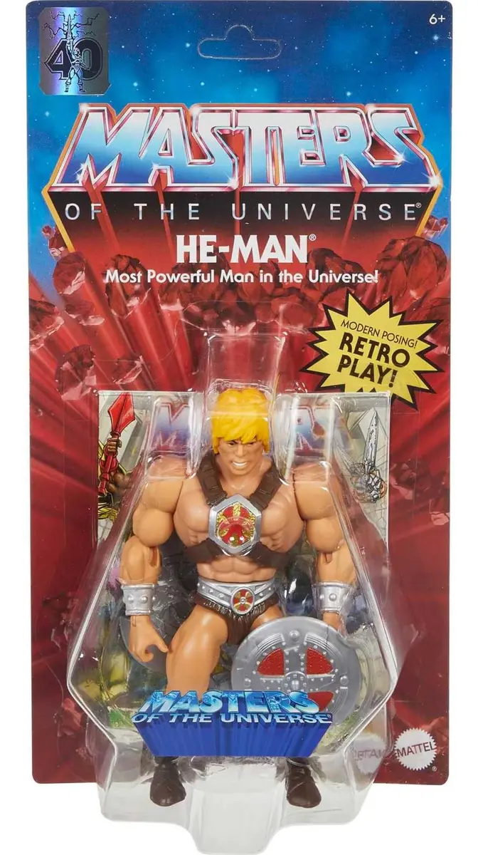Masters of the Universe Origins He-Man Action Figure 14cm (5.5 Inch) | 16 Moveable Joints for Dynamic Posing - view 2