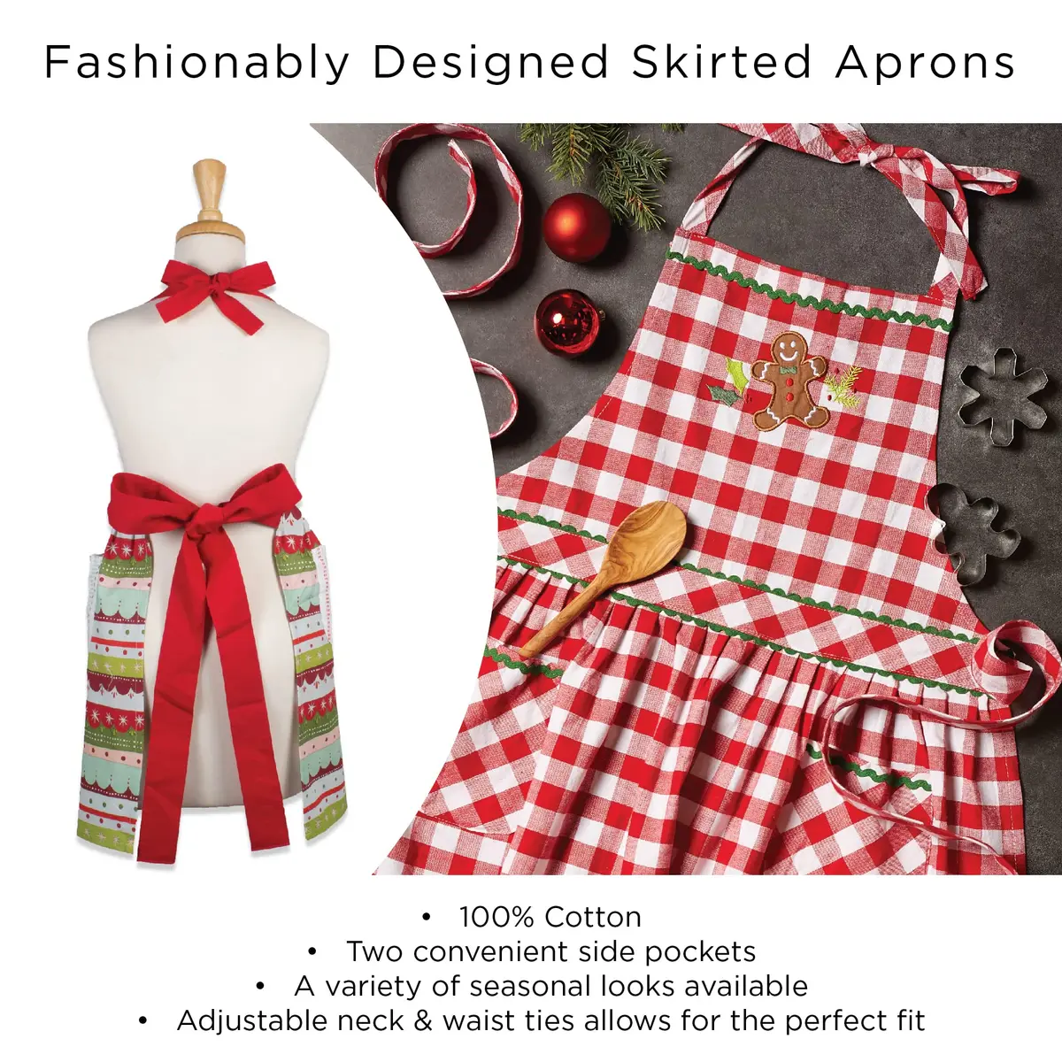 DII Celebrate St. Patrick's Day Kitchen Collection Apron Lucky Clover | Adjustable Cotton Apron for Irish Festivities - view 7