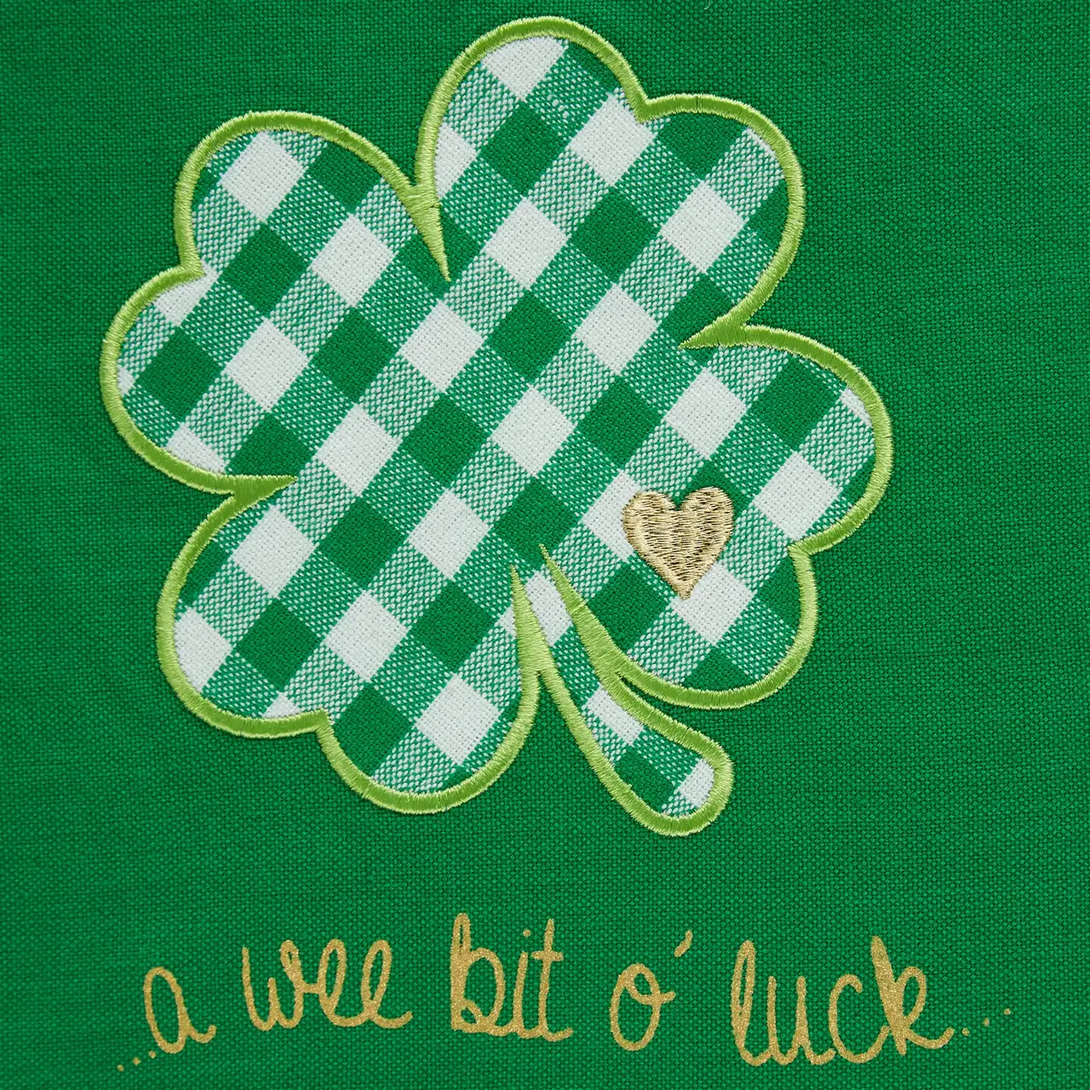 DII Celebrate St. Patrick's Day Kitchen Collection Apron Lucky Clover | Adjustable Cotton Apron for Irish Festivities - view 3