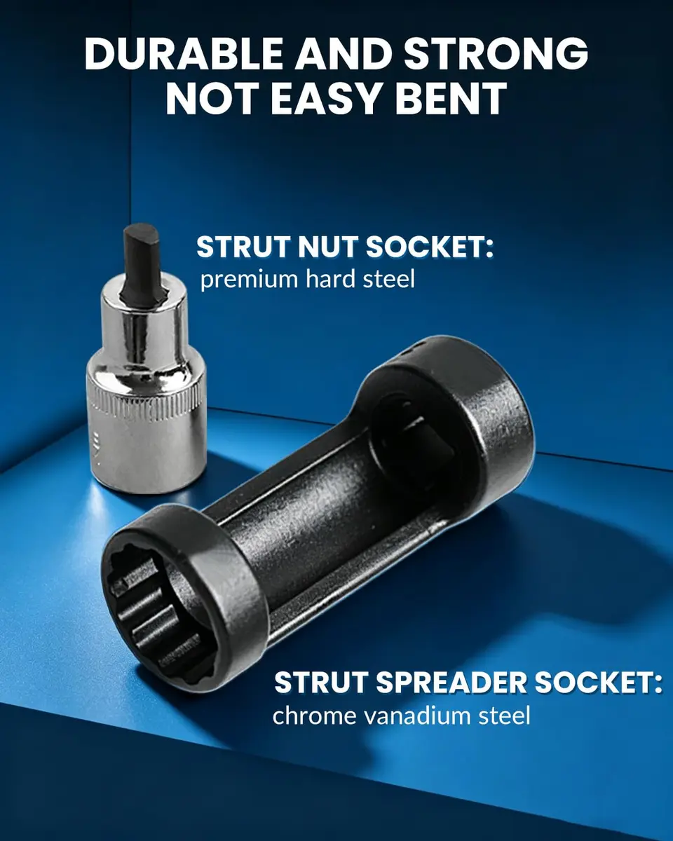 DPTOOL 8pc Strut Nut Socket 16mm 18mm 19mm 21mm 22mm 24mm | 12 Point 1/2" Drive for Suspension Removal - view 7